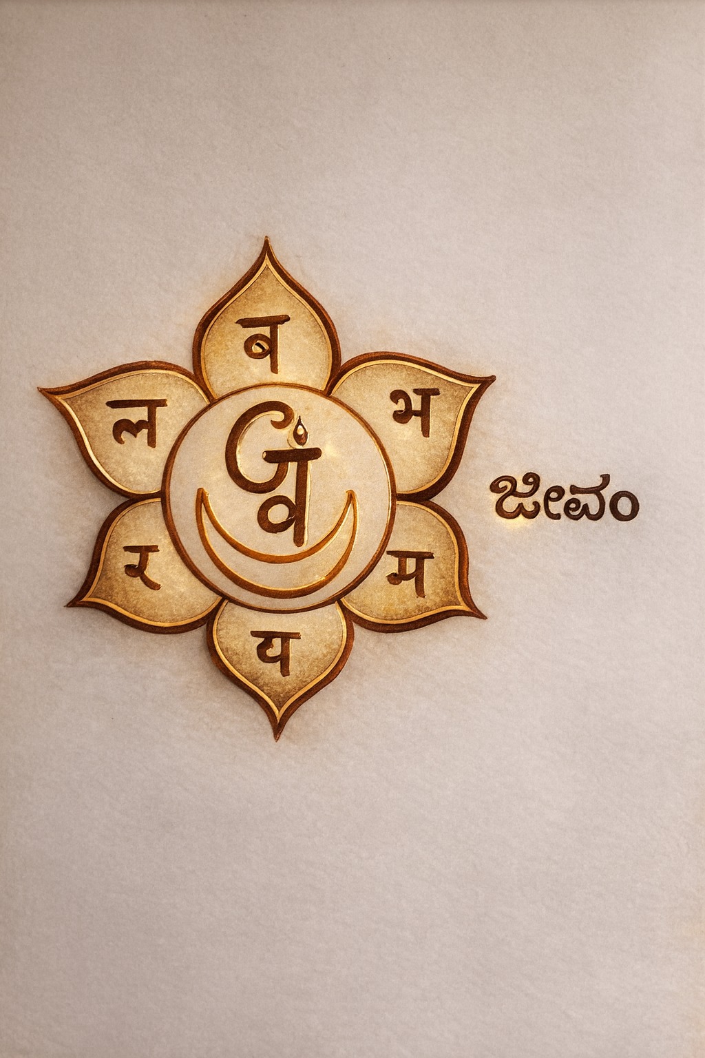 Jeevam Lotus motif